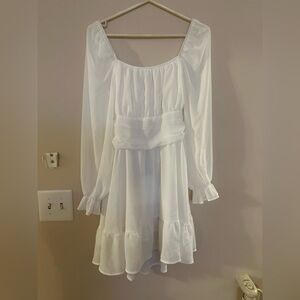 Women’s White Dress with bow in back